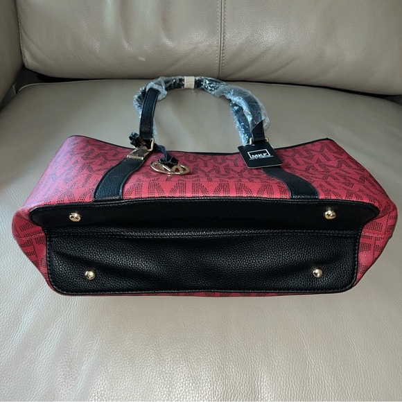 New 4pc MKF COLLECTION MODERN TOTE HANDBAG SET Marimar M Signature Mia K Red/Bl - Picture 7 of 15